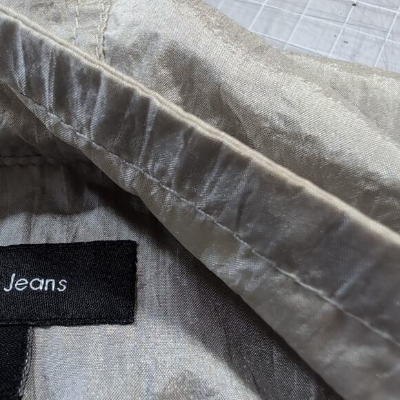 Calvin Klein Jeans gray hooded nylon jacket, women's size medium - Picture 10 of 11